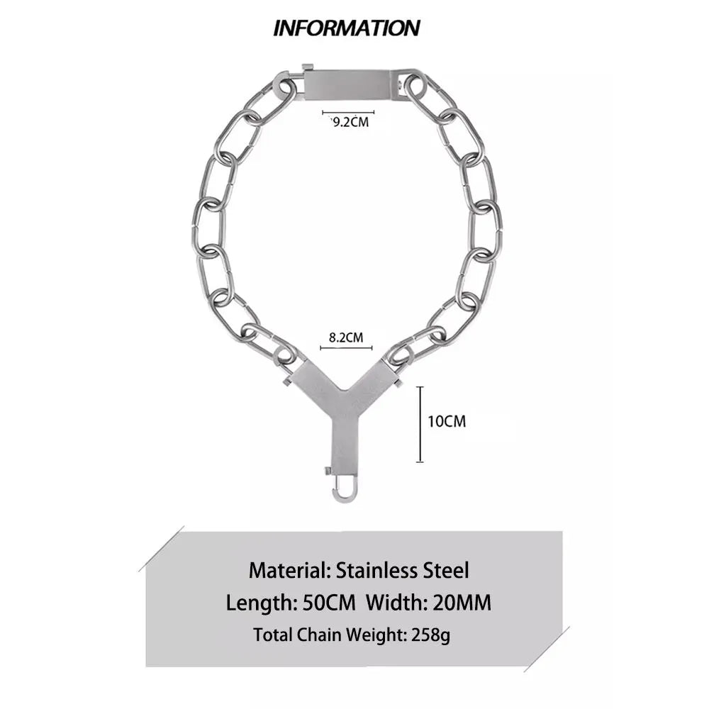 Vannamoda called the Industrial Y Link necklace, which is made with stainless steel. Heavy-duty jewelry of this kind comes with strong clasps and big links and won’t tarnish due to the stainless steel it is made with.