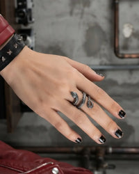 VENOMOUS COIL STAINLESS STEEL WRAP RING