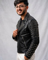 Best Seller Mens studded jacket biker 