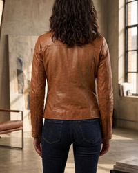 Classic Women leather Jacket