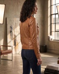 Classic Women leather Jacket