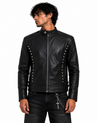 Limited Edition Hand Painted Leather Men Jacket