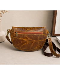 Premium leather waist pouch fashion accessory