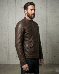 Washed Vintage leather jacket 