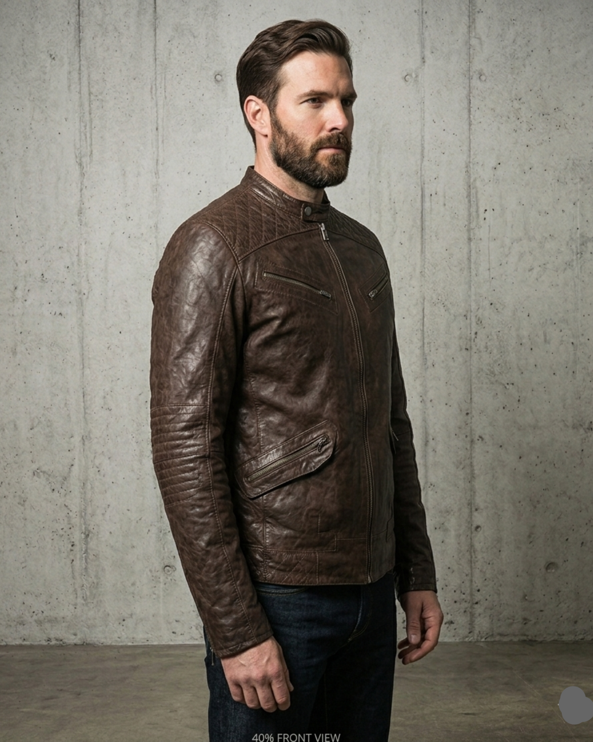 Washed Vintage leather jacket 