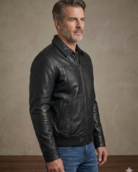 Black classic mens Bomber 