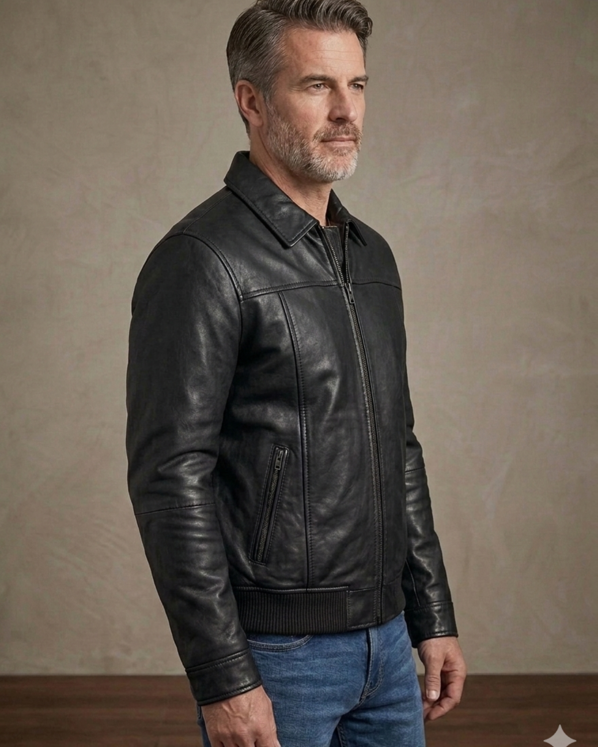 Black classic mens Bomber 