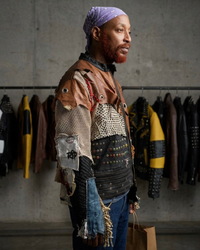 Men's Handmade Deconstructed Leather Jacket – Sustainable Statement Outerwear