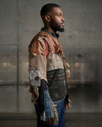 Men's Handmade Deconstructed Leather Jacket – Sustainable Statement Outerwear