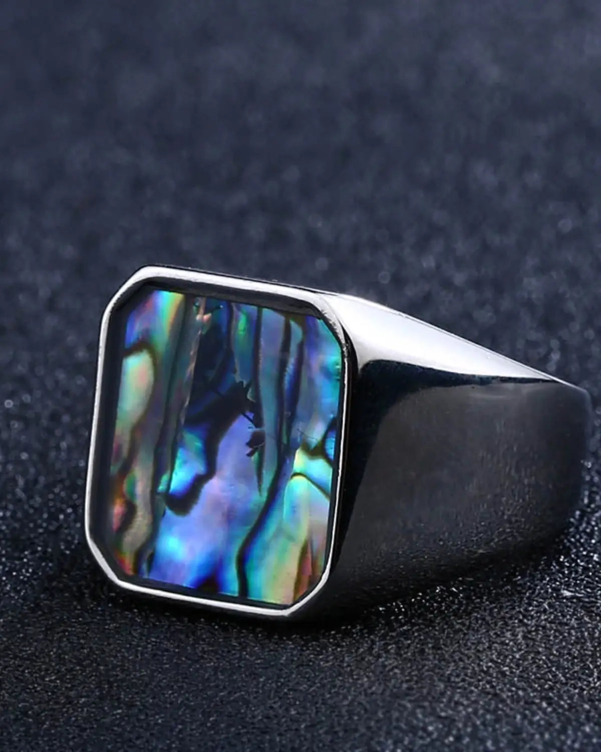 Best Seller Shell Geometric Ring for Men Stainless Steel high polished Ring