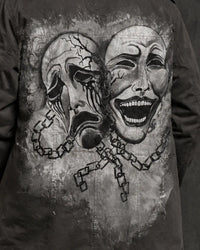 Unisex Hand painted Comedy Sorrow Jacket