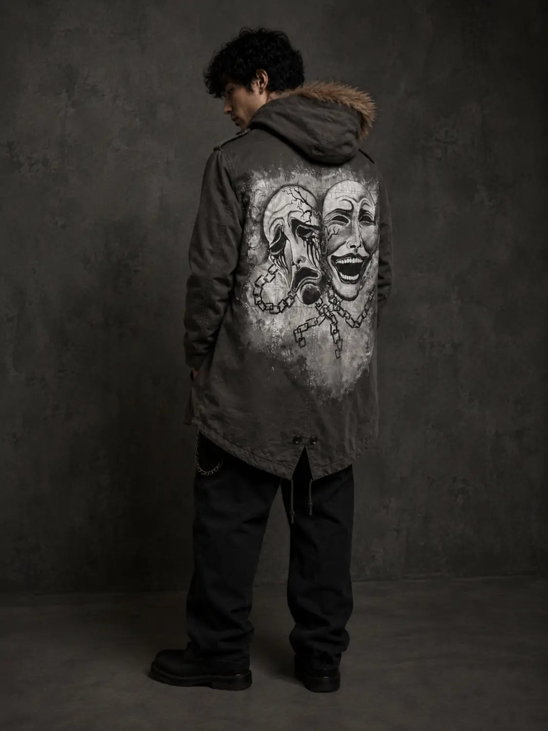 Unisex Hand painted Comedy Sorrow Jacket