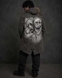 Unisex Hand painted Comedy Sorrow Jacket