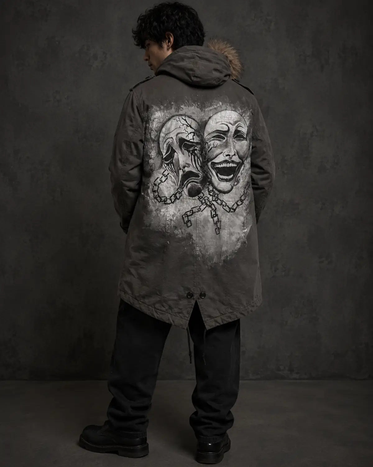 Unisex Hand painted Comedy Sorrow Jacket