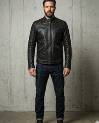 Washed Vintage leather jacket 