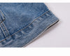 Spring And Summer  Street Fashion Women Loose  Bolero Light Blue Denim Jacket