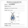 Stainless steel skull eye pendant necklace good detail biker men chain charm jewellery NECKLACE