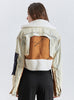 Autume Winter short Denim women jacket with flees - Street Wear  Handcrafted