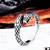 Fashion Double snake head animal men's/Women Ring stainless steel punk rock jewellery.