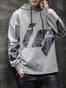 Sweater  Eco men's hooded fake two section head loose letter printing brand  autumn clothes