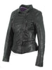 Women Classic Biker Jacket by Vannamoda