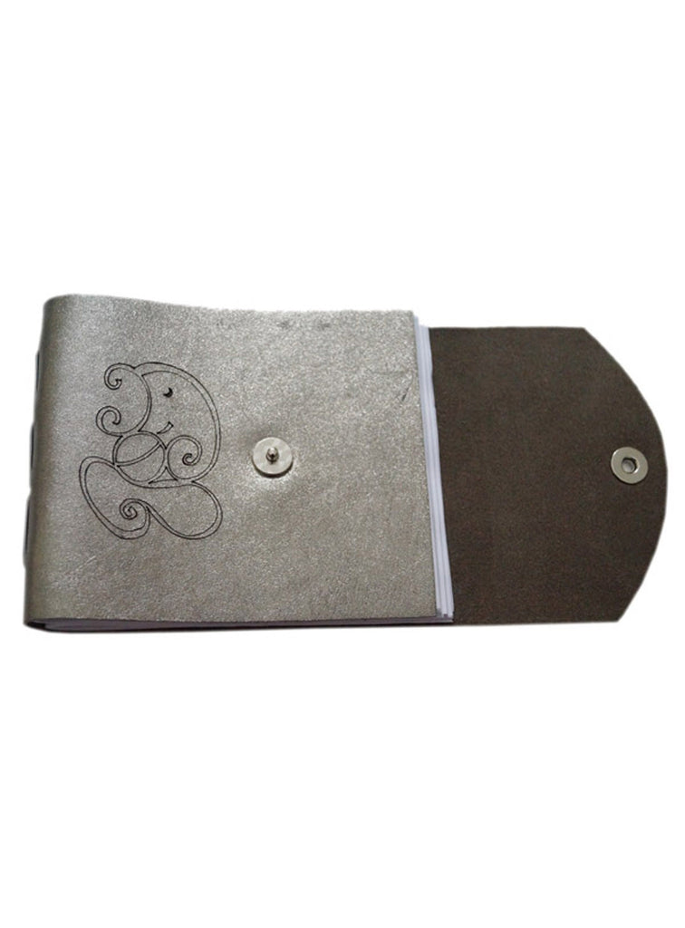 Leather Ganesha Short Personal Journal/ Diary , Accessories - CrabRocks, LeatherfashionOnline
 - 2