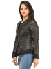 Women Leather Fitted Blazer , Women Jacket - CrabRocks, LeatherfashionOnline
 - 2