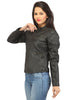 Women Leather Washed Rivet Jacket , Women Jacket - CrabRocks, LeatherfashionOnline
 - 2