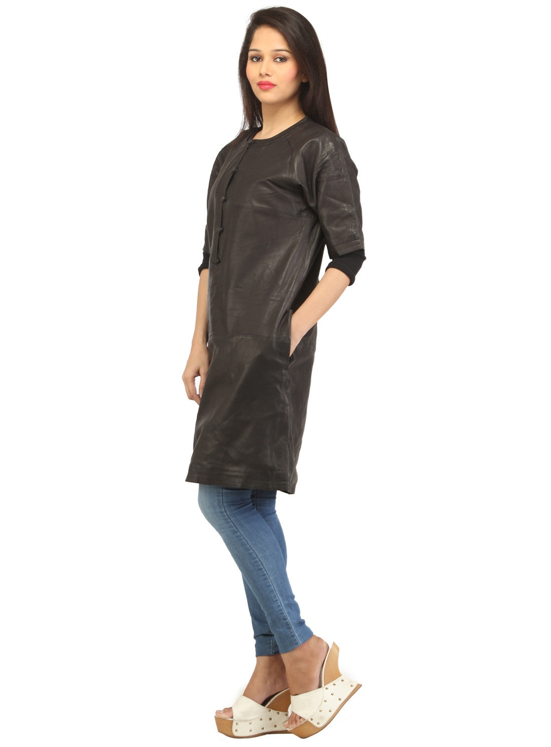 Women Leather Gloving Lamb Classic Dress
