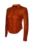 VannaModa Designer Perforated Leather Women Jacket