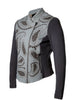 Paisley Cut Designer Ladies Leather Jacket , Women Jacket - CrabRocks, LeatherfashionOnline
 - 3