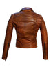 Women Leather Biker Jacket , Women Jacket - CrabRocks, LeatherfashionOnline
 - 2