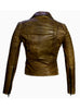 Women Leather Biker Jacket , Women Jacket - CrabRocks, LeatherfashionOnline
 - 5