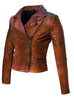 Women Leather Biker Jacket , Women Jacket - CrabRocks, LeatherfashionOnline
 - 8