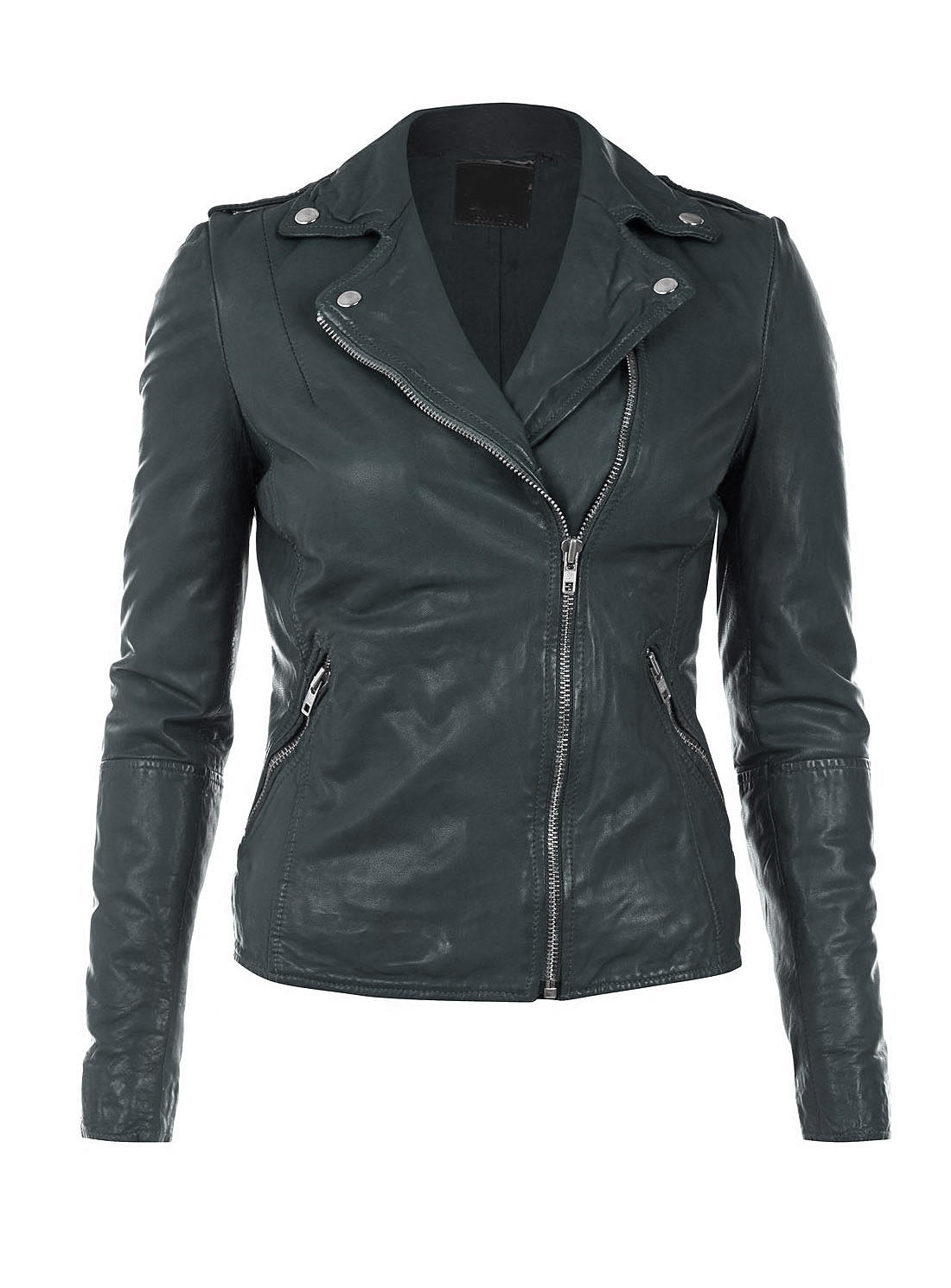 Women Classic Biker Jacket by Vannamoda