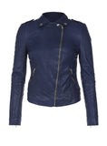 Women Classic Biker Jacket by Vannamoda