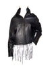 Vannamoda Designer Oversized Leather Women Jacket hand crafted hand weaving style