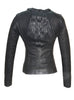 Women Designer Slashed Front Leather Women Jacket