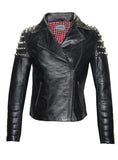 Victoria Studded Women Leather Jacket