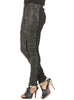 Ladies Designer Diamond Patch Leather Pant , Ladies leather Pant/Leggings - CrabRocks, LeatherfashionOnline
 - 2