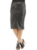 Ladies Formal Long Skirt- Best Seller workwear S / Leather / Black, Women Leather Skirt - CrabRocks, LeatherfashionOnline
 - 1