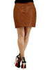 Real Leather Short Skirt , Women Leather Skirt - CrabRocks, LeatherfashionOnline
 - 3