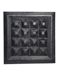 Leather Designer Pyramid Decorative Wall Tiles Black, Leather Tiles - CrabRocks, LeatherfashionOnline
 - 1