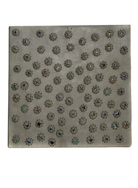 Leather Designer Scattered Stars Decorative Wall Tiles Black, Leather Tiles - CrabRocks, LeatherfashionOnline
 - 1