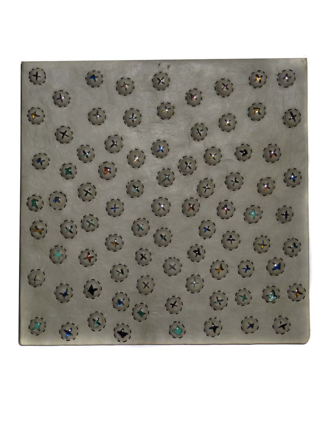 Leather Designer Scattered Stars Decorative Wall Tiles Black, Leather Tiles - CrabRocks, LeatherfashionOnline
 - 1