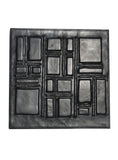 Leather Designer Cubic Decorative Wall Tiles Black, Leather Tiles - CrabRocks, LeatherfashionOnline
 - 1