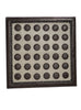 Leather Designer Polka Dots Decorative Wall Tiles Brown/ Beige, Leather Tiles - CrabRocks, LeatherfashionOnline
 - 1