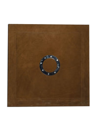 Leather Designer Circle strip Decorative Wall Tiles Camel, Leather Tiles - CrabRocks, LeatherfashionOnline
 - 1