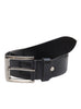 Basic Men's Printed Casual Belt Leather / 28 / Black, Mens Leather Belt - CrabRocks, LeatherfashionOnline
 - 1