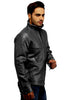 Men's Classic Leather Biker Jacket , Men Jacket - CrabRocks, LeatherfashionOnline
 - 5